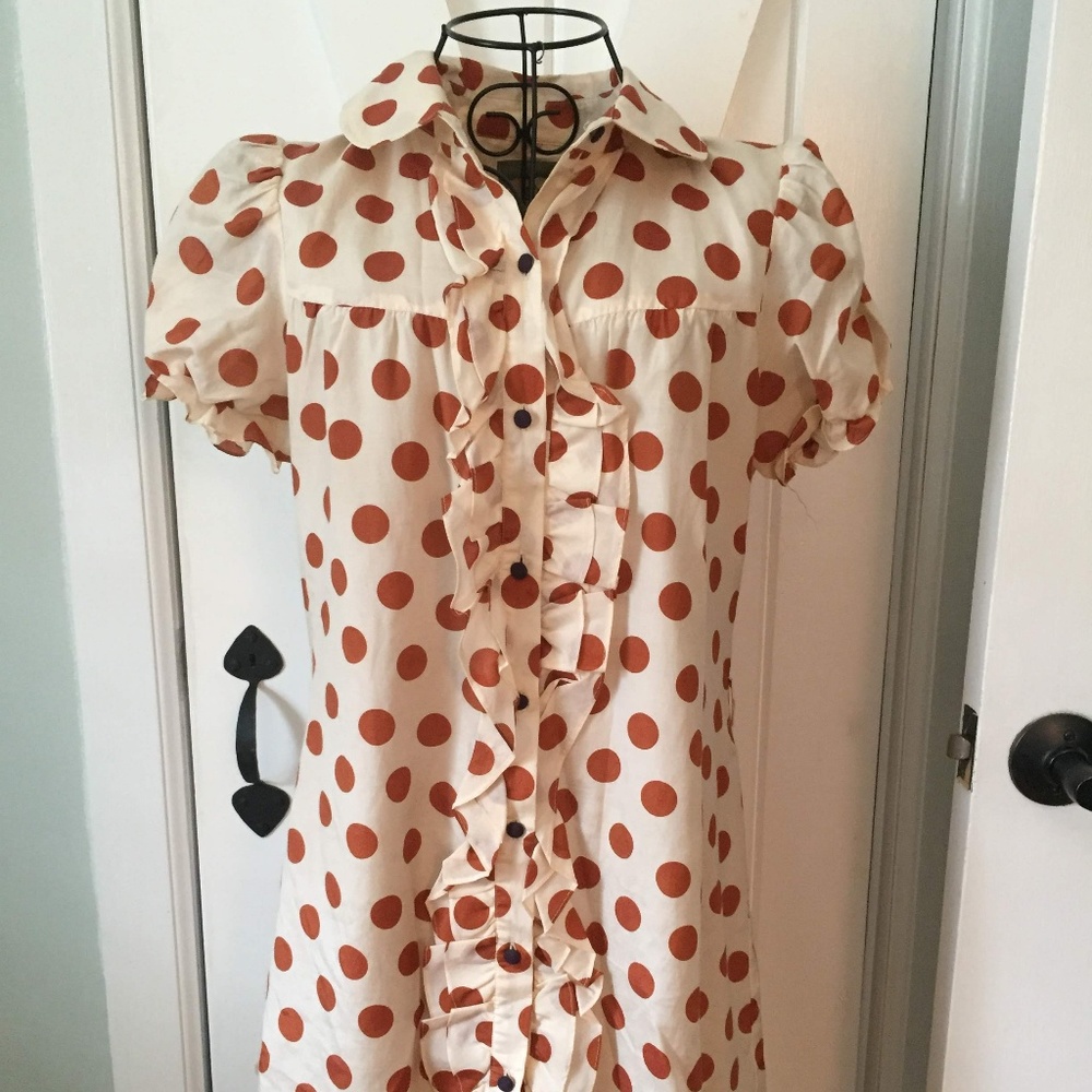 Cotton and Silk Shirt Dress From Forever 21